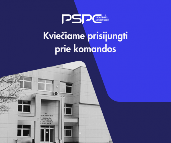 Ukmergės PSPC siūlo darbą kineziterapeutui