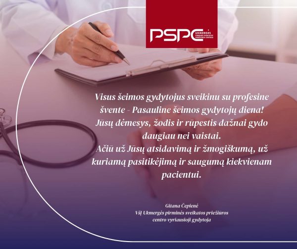 Gegužės 19-oji – Pasaulinė šeimos gydytojų diena